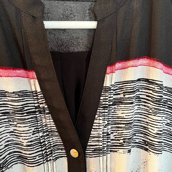 Ivanka Trump Black and Pink Striped Sleeveless Dress size 8 - Picture 2 of 9